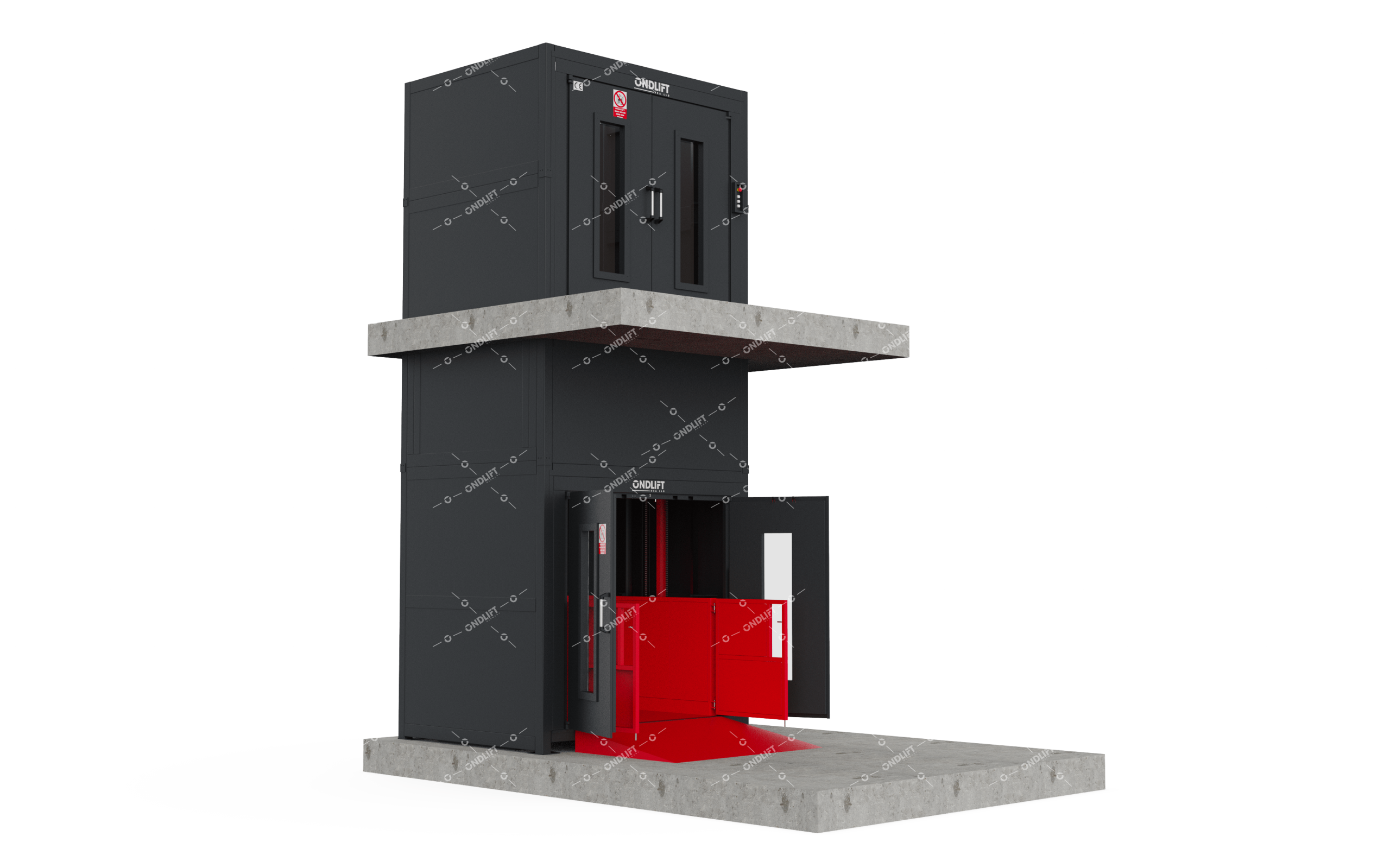 Double Column Goods Lift